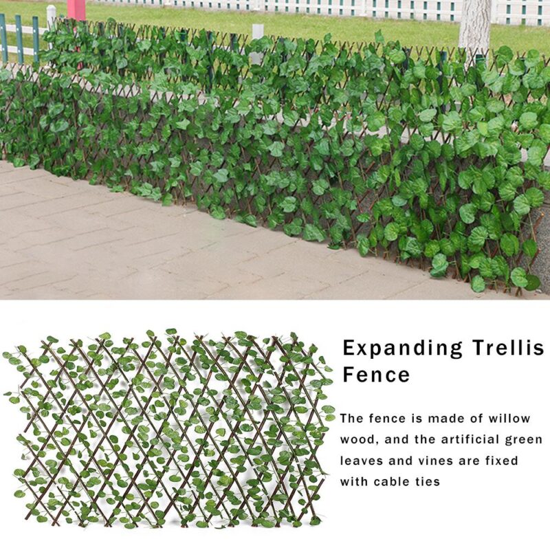 Retractable Artificial Garden Fence
