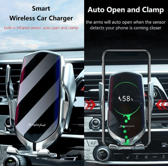 Wireless Sensor Car Phone Holder and Charger